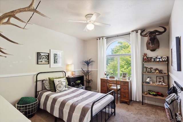 1184 Bridgecreek Ln, Layton, UT 84041 - bedroom featuring light colored carpet and a ceiling fan