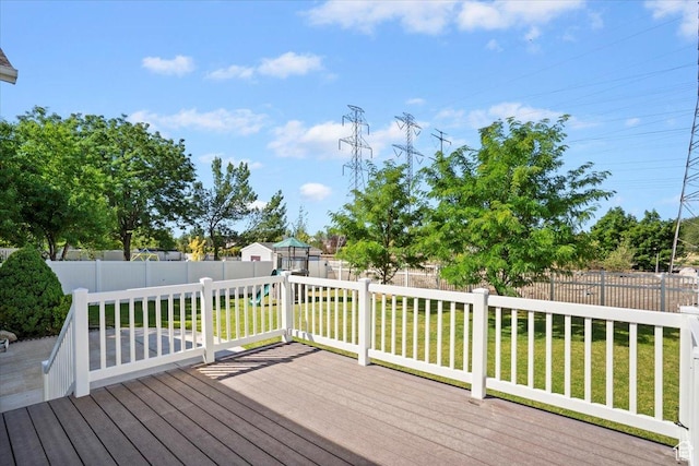 1184 Bridgecreek Ln, Layton, UT 84041 - wooden deck with a fenced backyard
