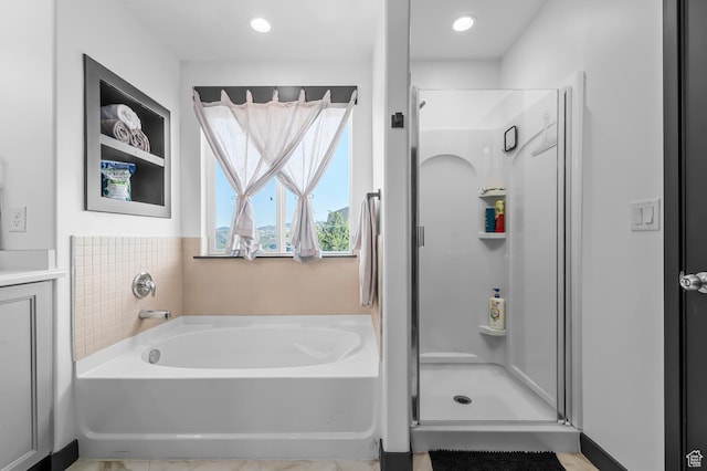 5631 W Still Well Ln S, Herriman, UT 84096 - full bath with a garden tub and a shower stall