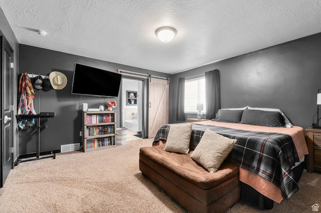 5631 W Still Well Ln S, Herriman, UT 84096 - bedroom featuring carpet, a textured ceiling, and connected bathroom