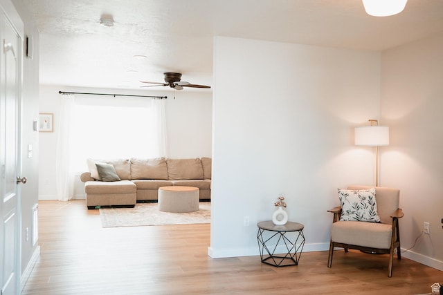 279 S 950 W, Spanish Fork, UT 84660 - sitting room featuring a ceiling fan and light wood-style flooring