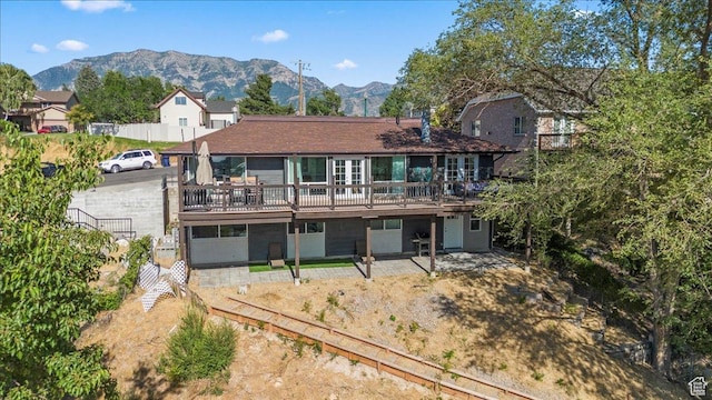 96 S 1000 W, Orem, UT 84058 - rear view of house with a deck with mountain view