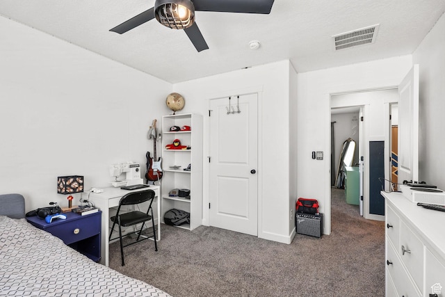 1098 S 4050 W, Syracuse, UT 84075 - carpeted bedroom featuring an office area and ceiling fan