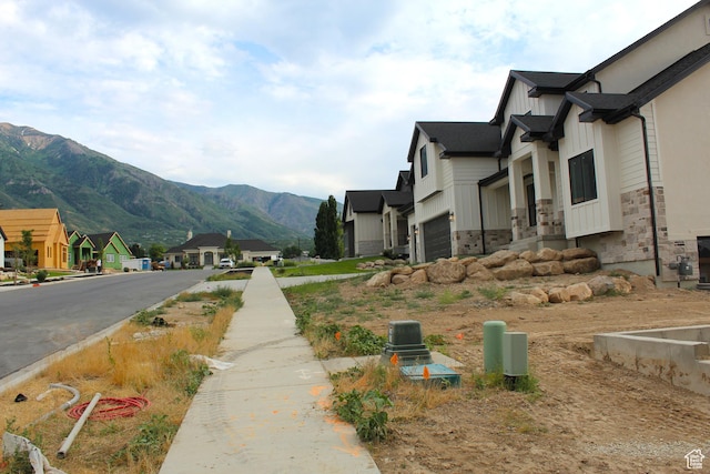1318 S 1090 E, Salem, UT 84653 - view of yard with a residential view, a mountain view, and a garage