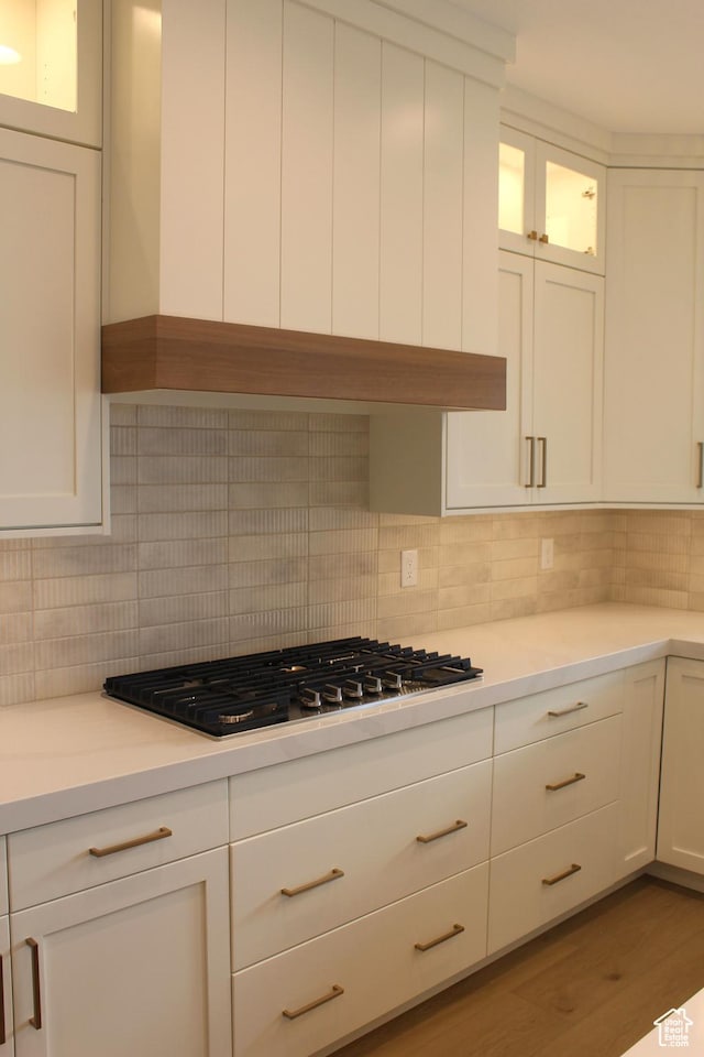 1318 S 1090 E, Salem, UT 84653 - kitchen featuring white cabinetry, light countertops, and stainless steel gas stovetop