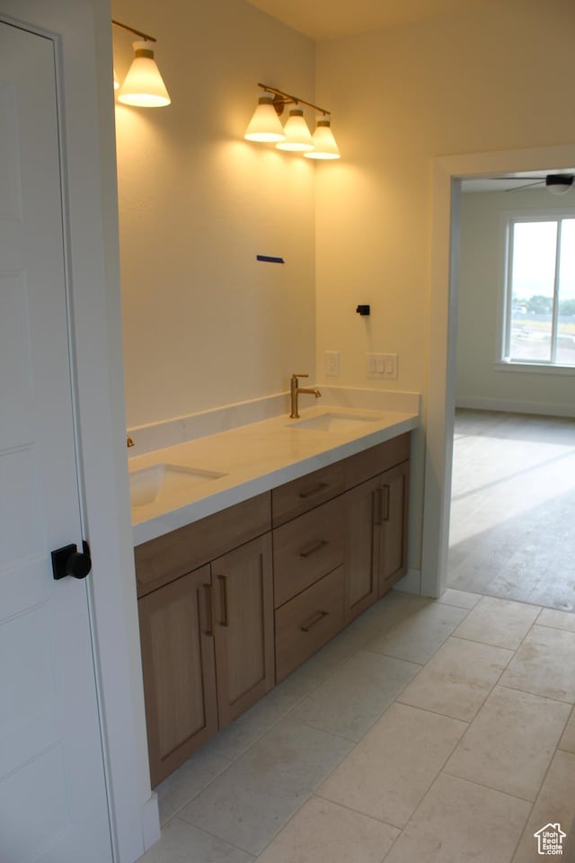 1318 S 1090 E, Salem, UT 84653 - bathroom featuring double vanity and tile patterned floors