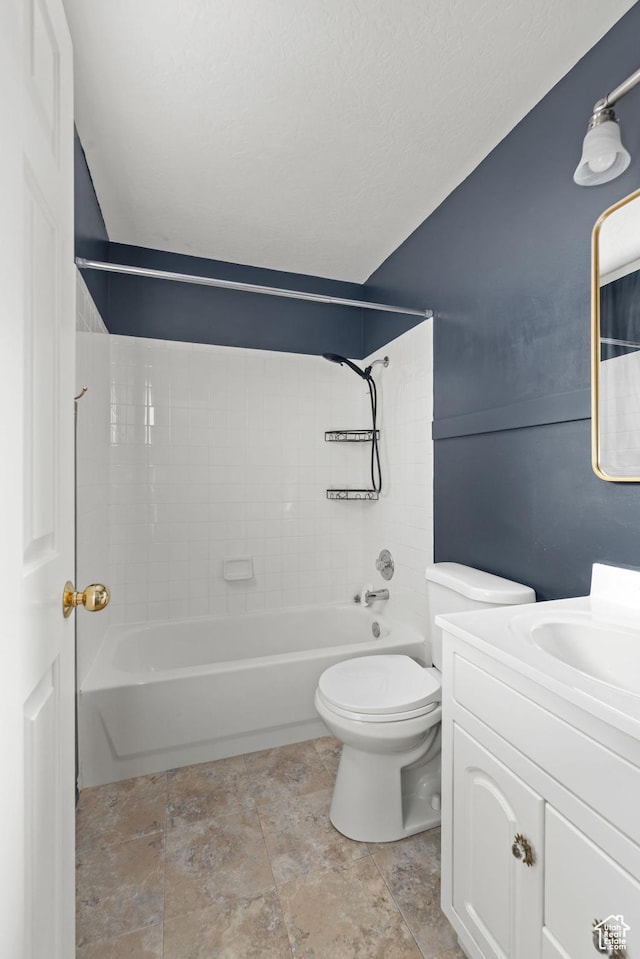616 S 1430 W, Lehi, UT 84043 - bathroom featuring vanity, shower / washtub combination, and stone finish floors