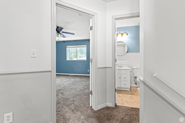616 S 1430 W, Lehi, UT 84043 - corridor featuring carpet and a sink