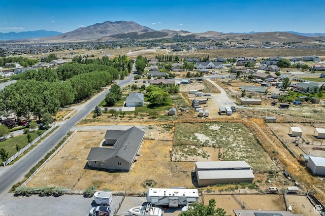 9517 N Shiloh Way E, Eagle Mountain, UT 84005 - aerial perspective of suburban area with a mountainous background