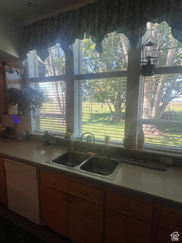 5518 E 500 N, Fort Duchesne, UT 84026 - kitchen with dishwashing machine and a sink