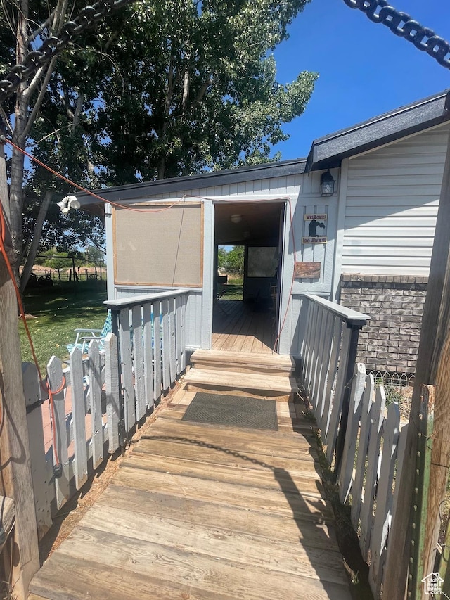 5518 E 500 N, Fort Duchesne, UT 84026 - view of wooden terrace