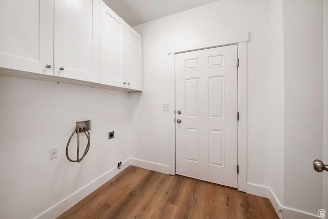 749 E 1600 S, Orem, UT 84097 - laundry area with hookup for an electric dryer, cabinet space, hookup for a washing machine, and wood finished floors