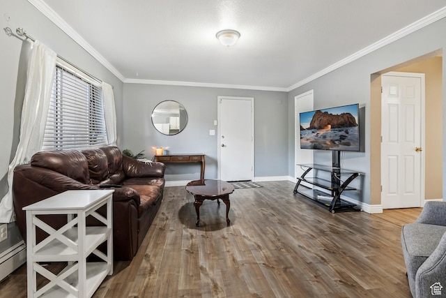 639 E Swenson Ave Unit 4, Springville, UT 84663 - living room with wood finished floors and ornamental molding
