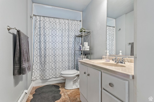 639 E Swenson Ave Unit 4, Springville, UT 84663 - full bath with vanity, a baseboard radiator, and a textured wall