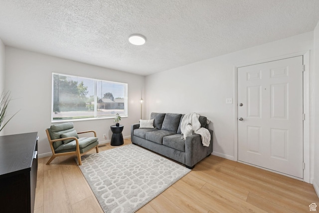 140 W 1200 N, Orem, UT 84057 - living room featuring light wood-style floors and a textured ceiling