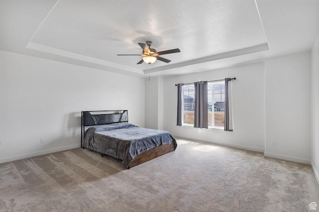 1152 S 800 W, Spanish Fork, UT 84660 - carpeted bedroom with a tray ceiling and a ceiling fan