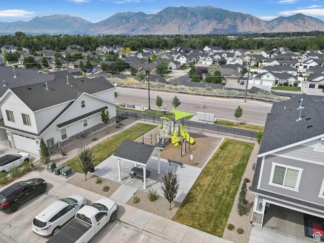 1152 S 800 W, Spanish Fork, UT 84660 - aerial perspective of suburban area with a mountain backdrop