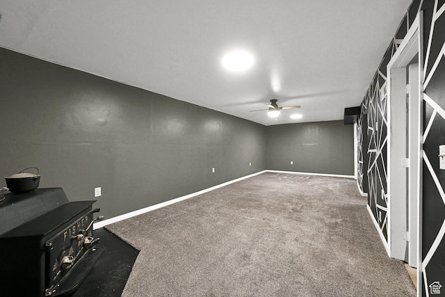 2743 W 7460 S, West Jordan, UT 84084 - finished below grade area with ceiling fan and carpet floors