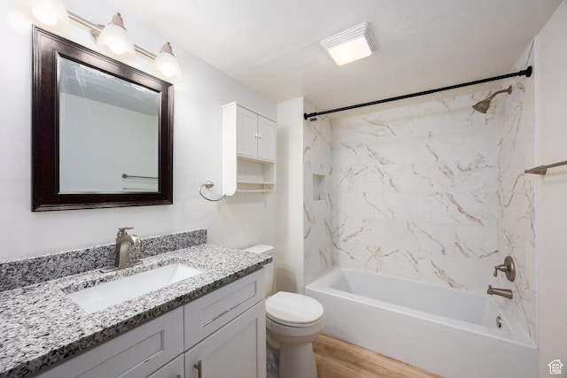 10257 S 1280 E, Sandy, UT 84094 - bathroom featuring vanity, bathing tub / shower combination, and wood finished floors