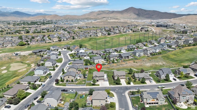 8791 N Suffolk Ln, Eagle Mountain, UT 84005 - aerial overview of property's location featuring nearby suburban area and mountains