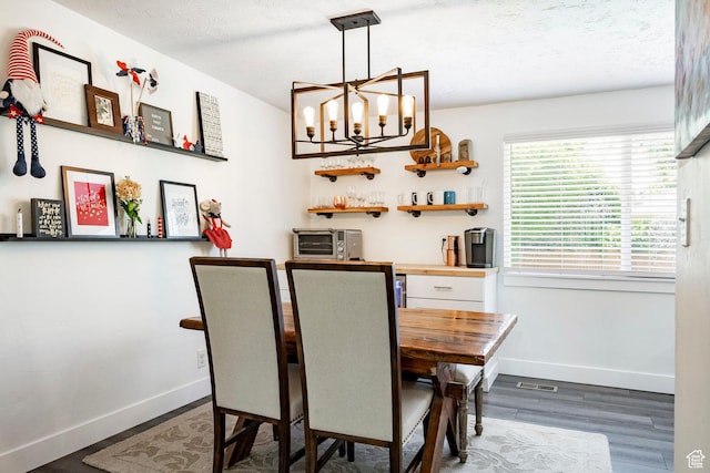 5980 S Sweet Basil W, Taylorsville, UT 84129 - dining space featuring wood finished floors and a chandelier