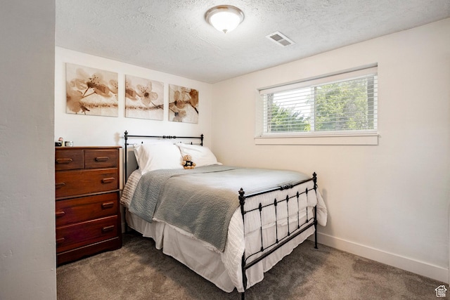5980 S Sweet Basil W, Taylorsville, UT 84129 - bedroom with dark carpet and a textured ceiling