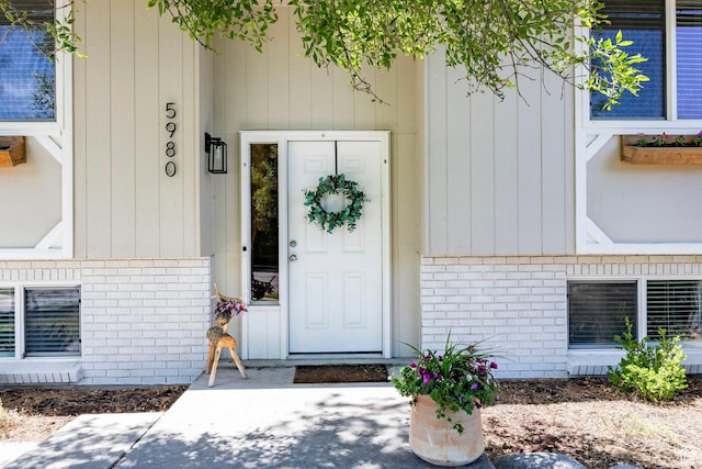 5980 S Sweet Basil W, Taylorsville, UT 84129 - property entrance featuring brick siding
