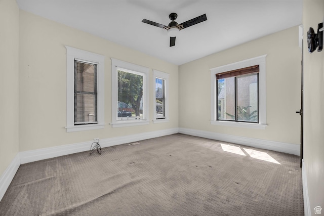 554 17th St, Ogden, UT 84404 - carpeted spare room featuring a ceiling fan and baseboards