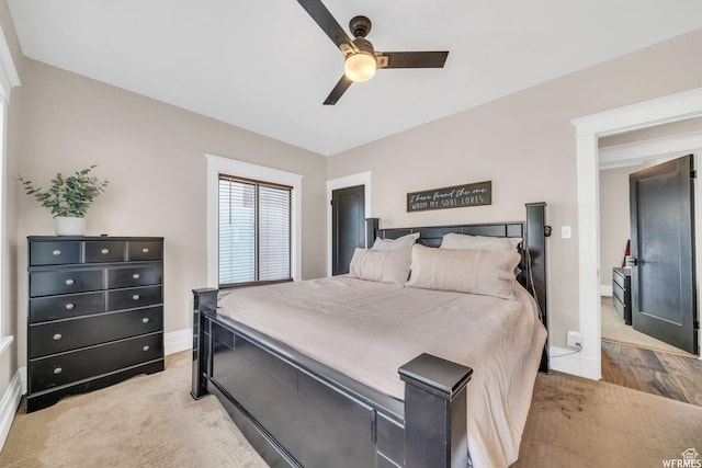 554 17th St, Ogden, UT 84404 - bedroom with baseboards and a ceiling fan