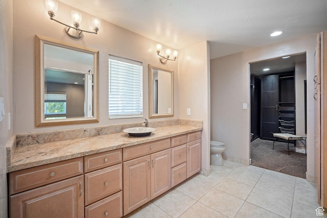 967 E Eaglewood Dr, North Salt Lake, UT 84054 - full bathroom with vanity and tile patterned floors