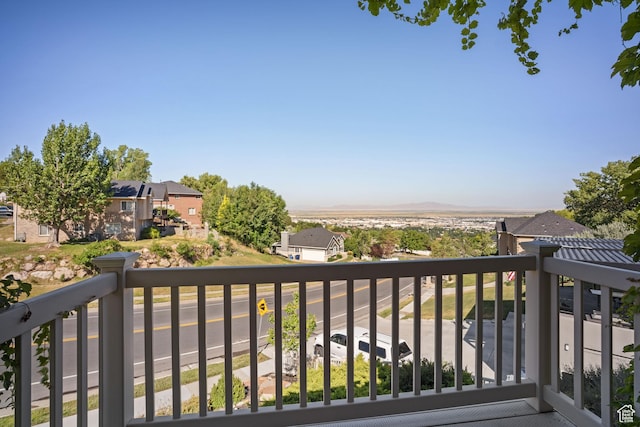 967 E Eaglewood Dr, North Salt Lake, UT 84054 - balcony featuring a residential view and a mountain view
