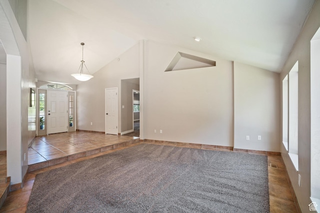 967 E Eaglewood Dr, North Salt Lake, UT 84054 - unfurnished room featuring vaulted ceiling