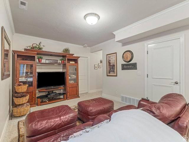 1832 E Cottonwood Glen Ct, Salt Lake City, UT 84117 - carpeted living room with crown molding and baseboards