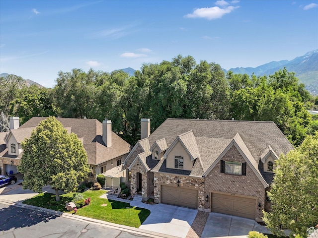 1832 E Cottonwood Glen Ct, Salt Lake City, UT 84117 - view from above of property featuring a mountain backdrop