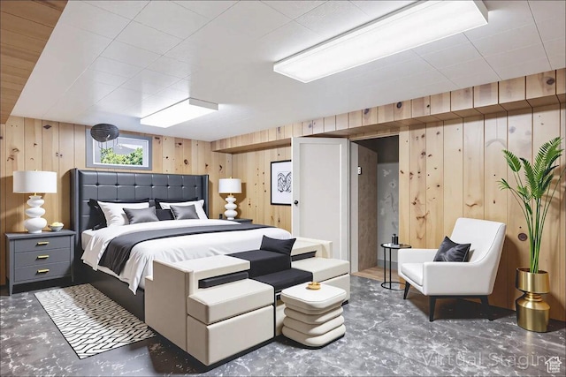 3622 Jackson Ave, Ogden, UT 84403 - bedroom featuring wooden walls