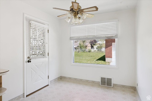 3622 Jackson Ave, Ogden, UT 84403 - unfurnished dining area with ceiling fan