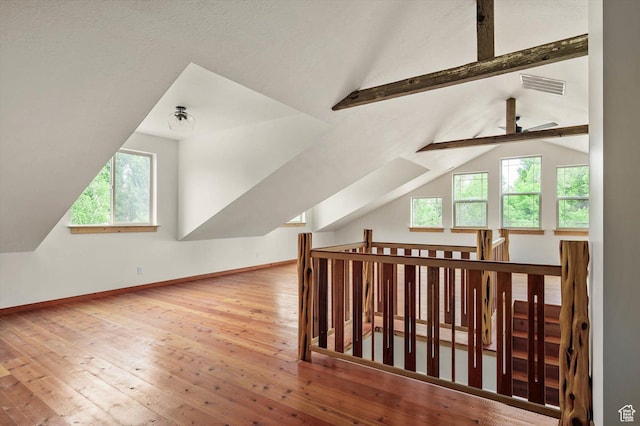 8817 E Mountain Valley Dr S, Huntsville, UT 84317 - additional living space featuring wood-type flooring and a ceiling fan