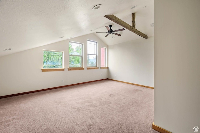 8817 E Mountain Valley Dr S, Huntsville, UT 84317 - additional living space with a ceiling fan, carpet, and vaulted ceiling