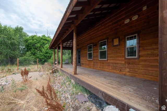 8817 E Mountain Valley Dr S, Huntsville, UT 84317 - view of side of property featuring a deck