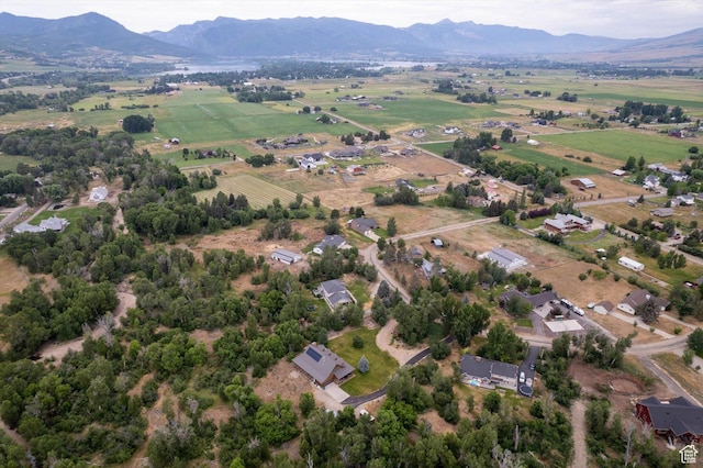 8817 E Mountain Valley Dr S, Huntsville, UT 84317 - aerial view of property and surrounding area with rural landscape and a mountainous background