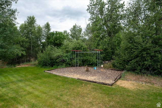 8817 E Mountain Valley Dr S, Huntsville, UT 84317 - view of green lawn featuring a playground