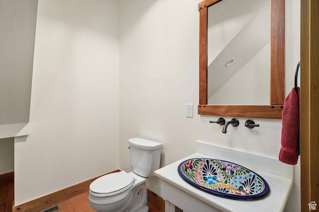 8817 E Mountain Valley Dr S, Huntsville, UT 84317 - bathroom with toilet and wood finished floors