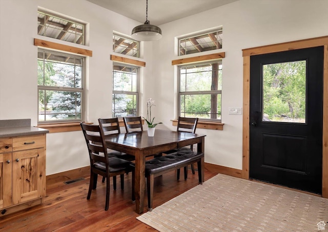 8817 E Mountain Valley Dr S, Huntsville, UT 84317 - dining room with wood finished floors and baseboards