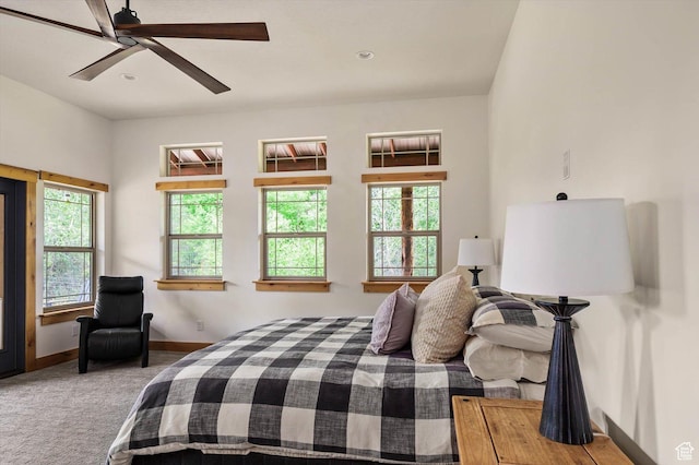 8817 E Mountain Valley Dr S, Huntsville, UT 84317 - bedroom featuring carpet floors, ceiling fan, and recessed lighting