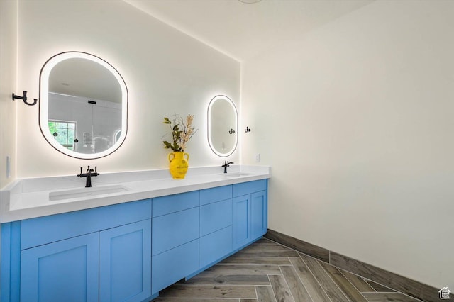 8817 E Mountain Valley Dr S, Huntsville, UT 84317 - bathroom with double vanity and baseboards