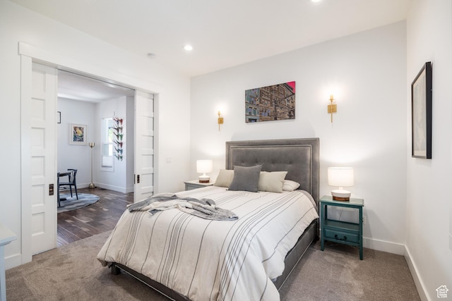 334 N C St, Salt Lake City, UT 84103 - bedroom with recessed lighting and carpet floors