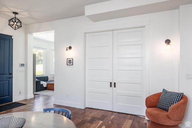 334 N C St, Salt Lake City, UT 84103 - entrance foyer featuring dark wood-style floors and baseboards
