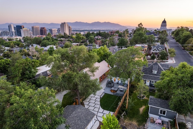 334 N C St, Salt Lake City, UT 84103 - aerial view at dusk