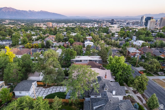 334 N C St, Salt Lake City, UT 84103 - aerial view at dusk of a mountain view