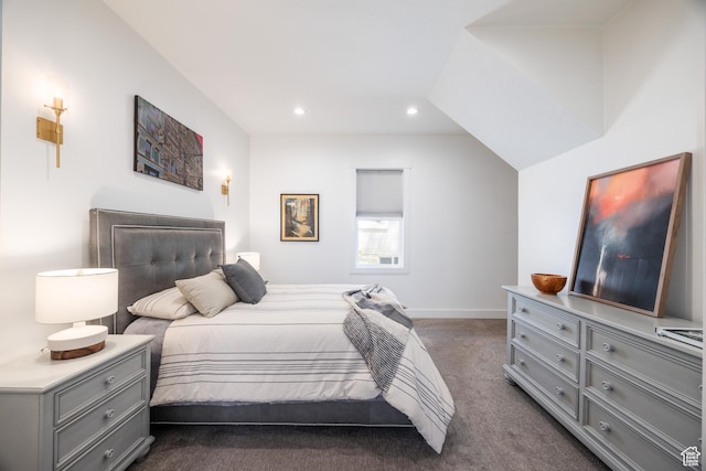 334 N C St, Salt Lake City, UT 84103 - bedroom with recessed lighting and dark colored carpet
